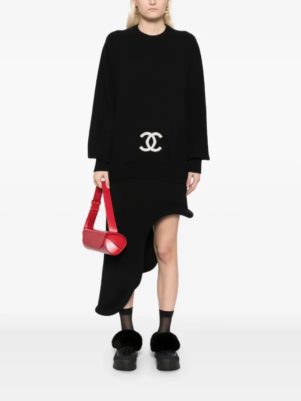 CHANEL Pre-Owned 1990-2000s Cashmere Sweater | Black | FARFETCH