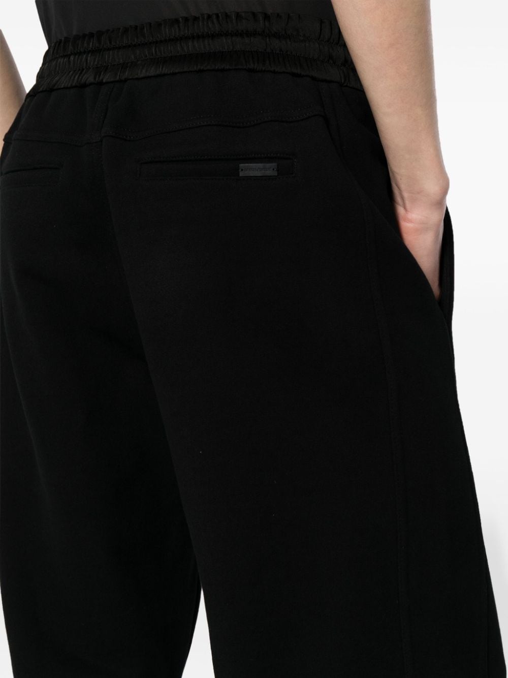 Saint Laurent wide-leg cotton track pants Zwart