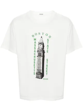 【送料&関税込】Bode T-shirt In White Cotton BODE logo-print Cotton T-shirt | White | FARFETCH AU