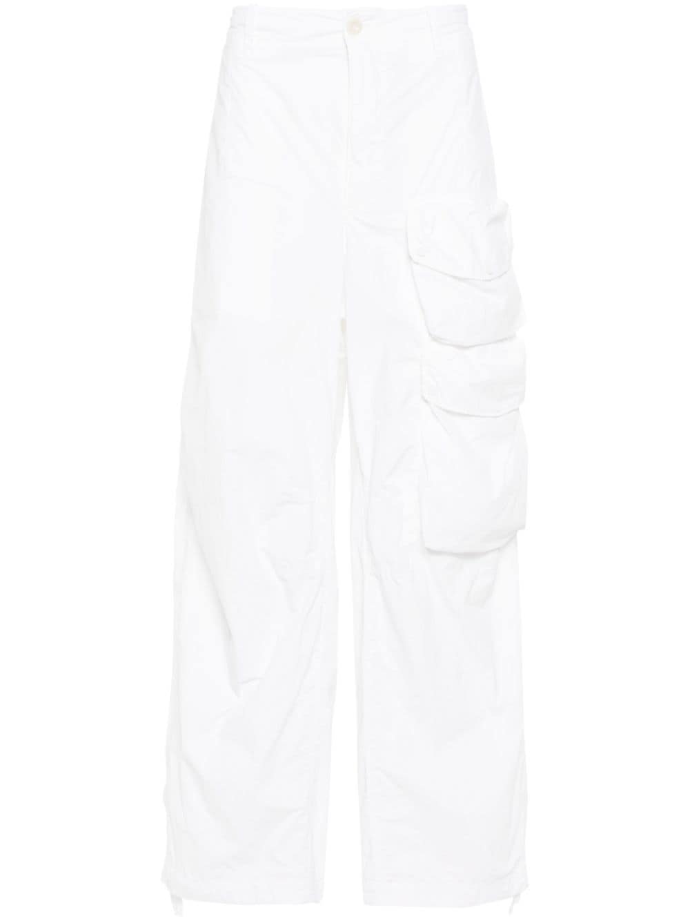 Shop Ten C Straight-leg Cargo Pants In White