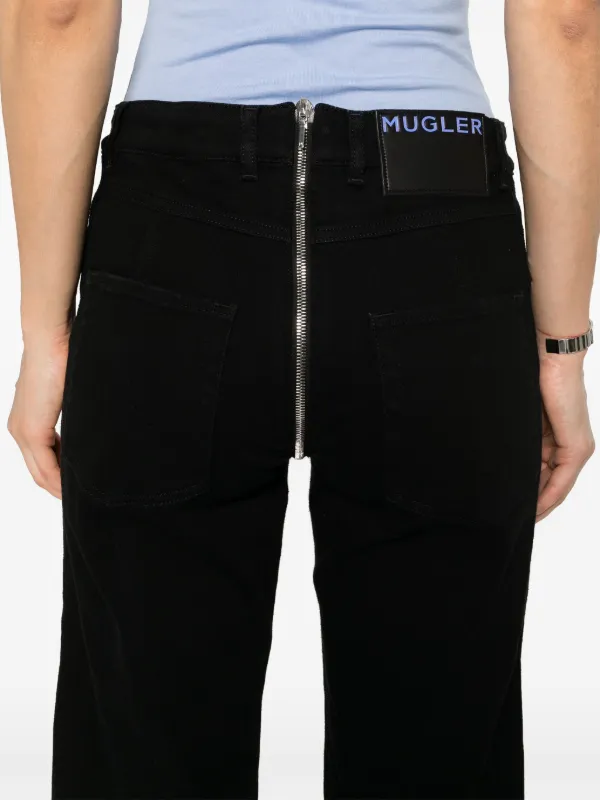 Mugler straight-leg Jeans | Black | FARFETCH BH