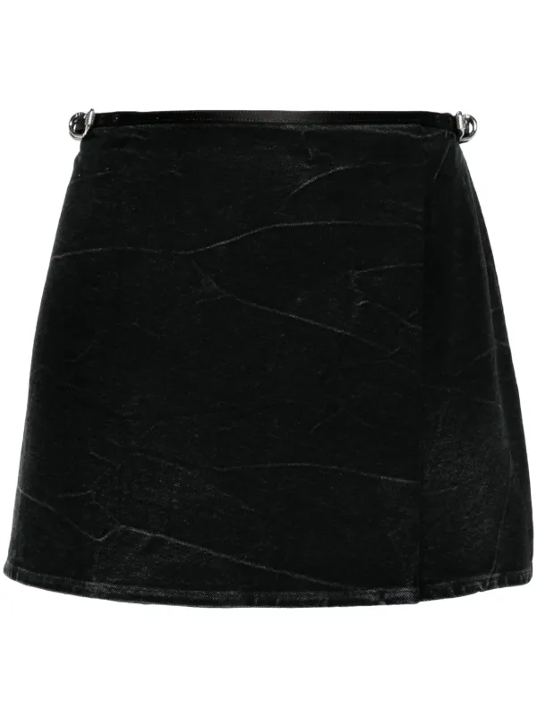 【関税＆送料込み】Givenchy Voyou Denim Mini Skirt Givenchy Voyou Denim Mini Skirt | Black | FARFETCH HK