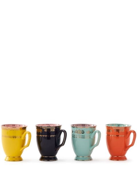 POLSPOTTEN Grandpa porcelain mugs (set of four)