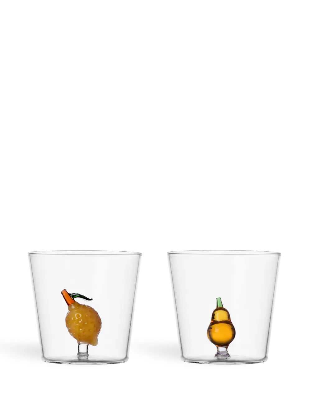 Ichendorf Milano Fruits And Flowers Glass Tumblers (set Of Six) In White