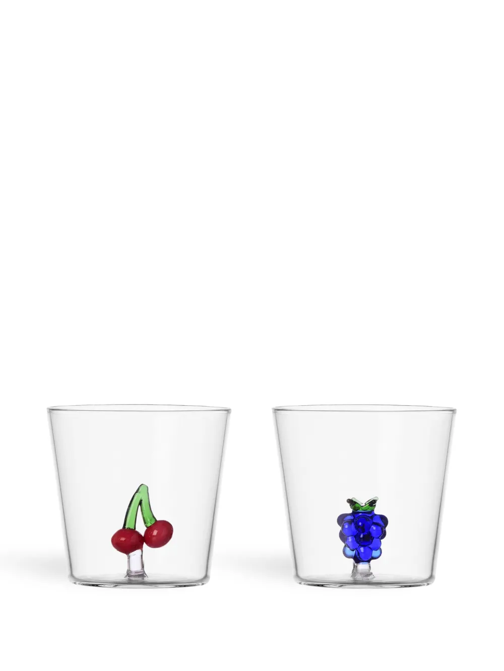 Ichendorf Milano Fruits And Flowers Glass Tumblers (set Of Six) In White