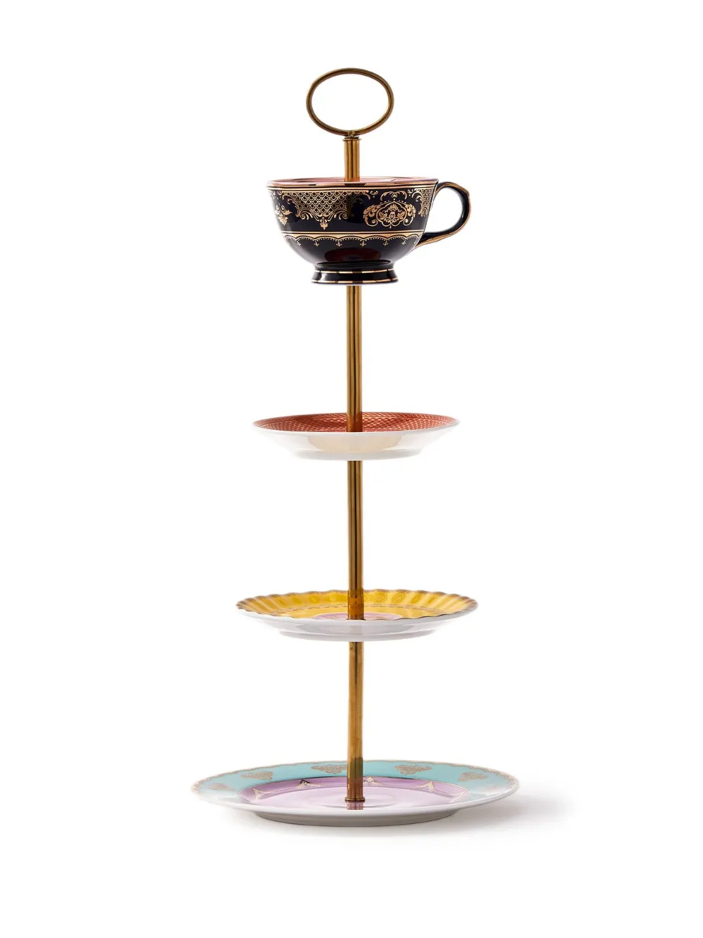 Shop Polspotten Grandpa Tea Serving Stand (44cm X 19cm) In 红色