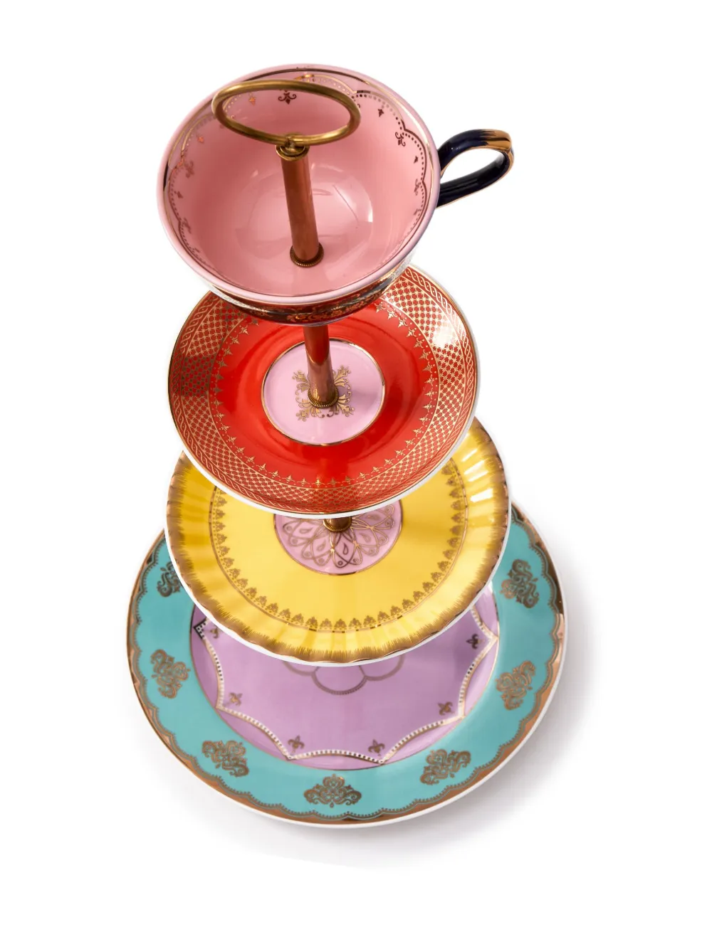 Shop Polspotten Grandpa Tea Serving Stand (44cm X 19cm) In 红色