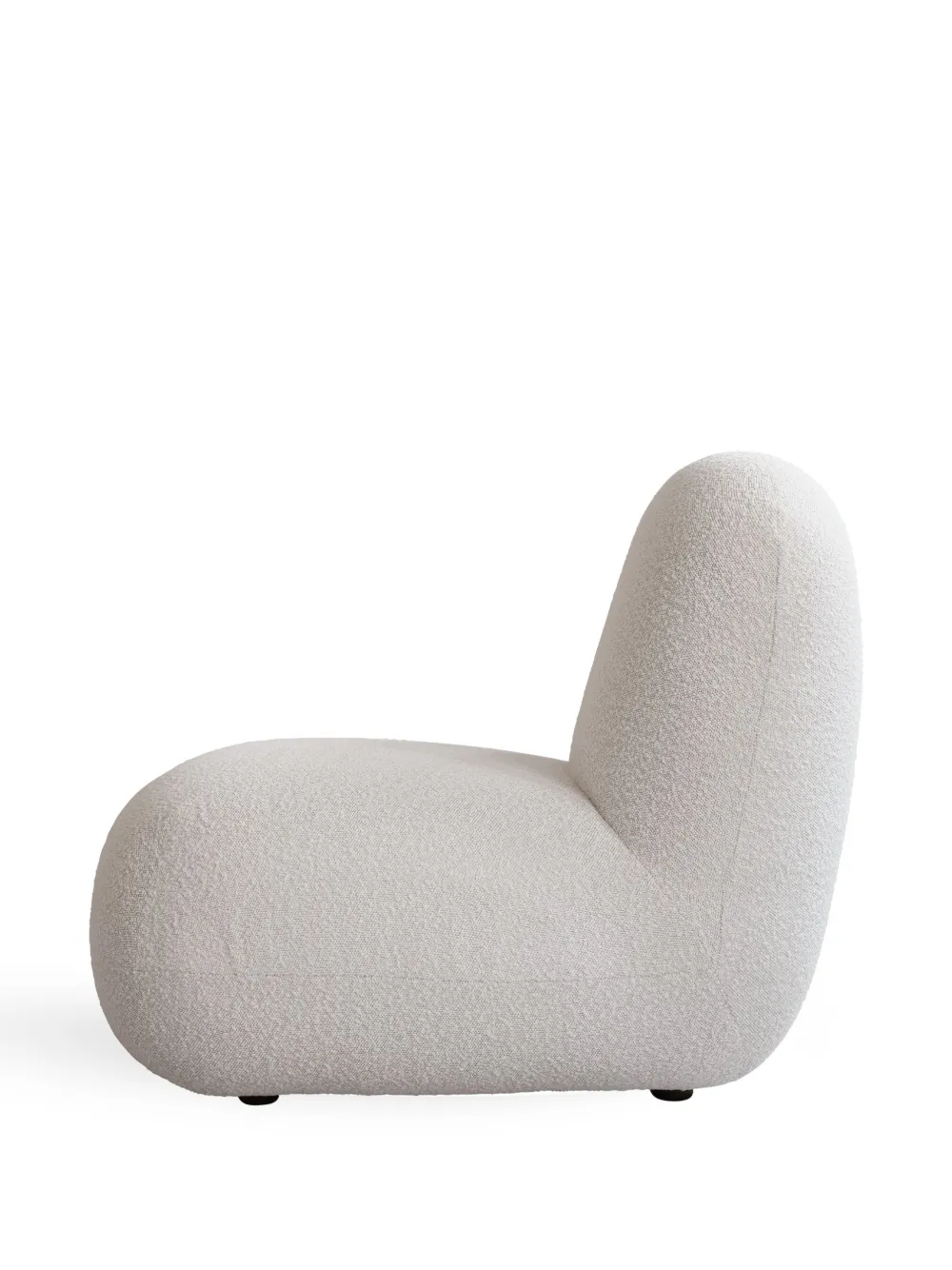 101 Copenhagen Toe Bouclé Lounge Chair In White