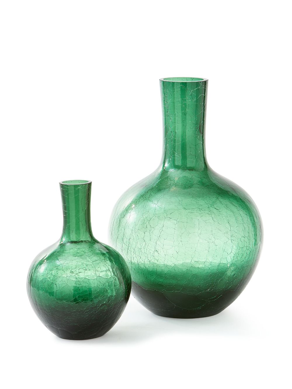Shop Polspotten Small Ball Body Glass Vase (32cm X 21.6cm) In Green
