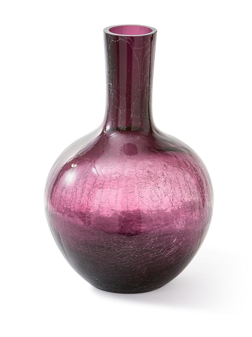 Shop Polspotten Large Ball Body Glass Vase (50cm X 38.8cm) In Purple