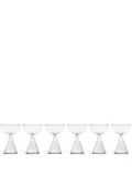 Ichendorf Milano Tutu faceted champagne glasses (set of six) - White