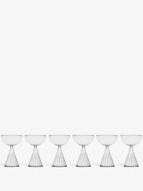 Ichendorf Milano Tutu faceted champagne glasses (set of six)
