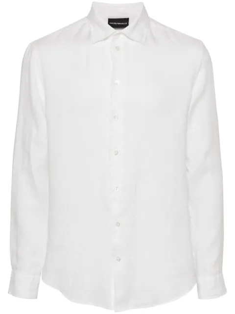 Emporio Armani long-sleeve linen shirt
