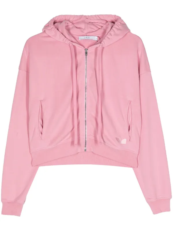 IRO Ezioli zip up Hoodie Pink FARFETCH CA