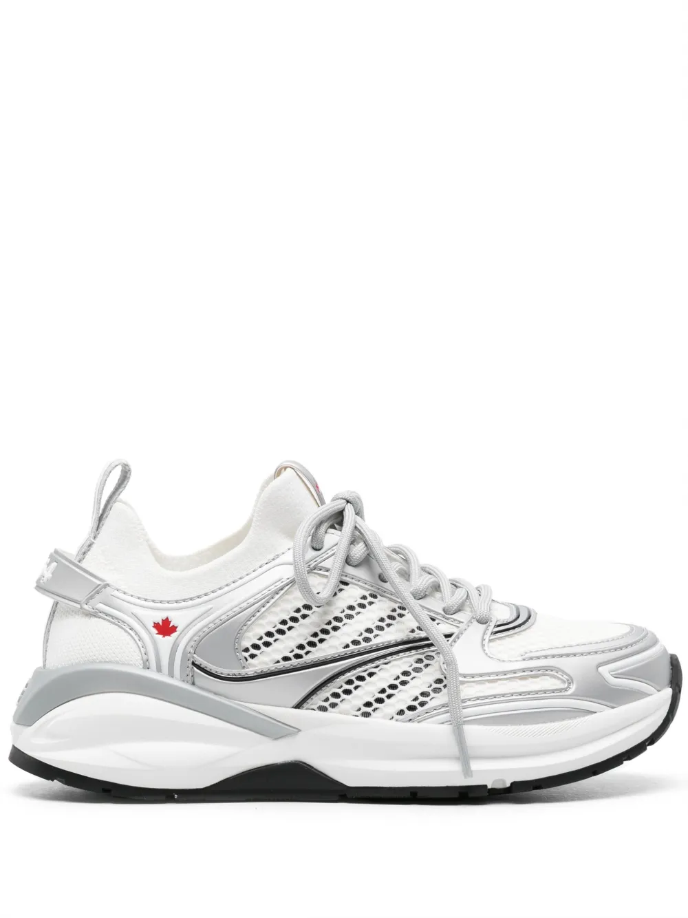 Shop Dsquared2 Dash Mesh Sneakers In White