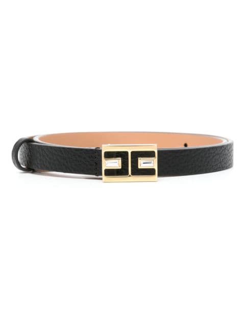Elisabetta Franchi logo-buckle leather belt