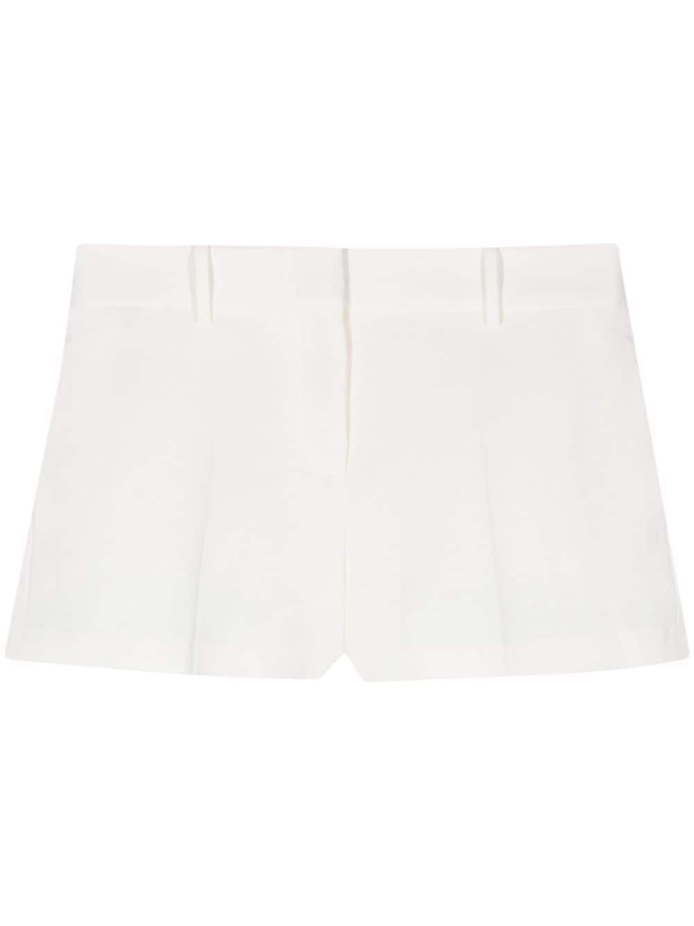 Shop Ermanno Scervino Tailored Mini Shorts In Neutrals