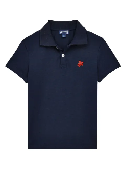 Vilebrequin Kids Camisa polo de algodão orgânico