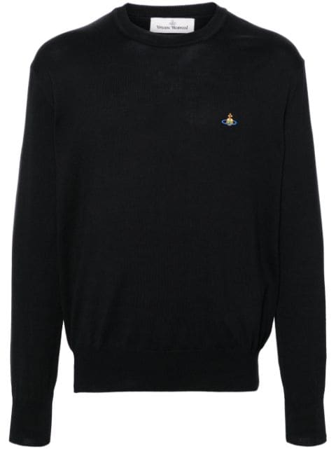 Vivienne Westwood Orb-embroidered cotton jumper