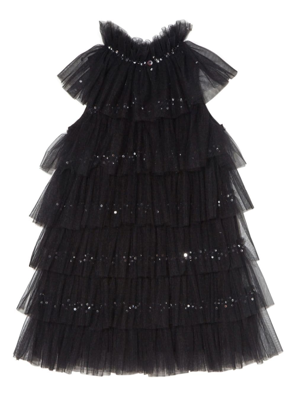 Tutu Du Monde Tulen jurk met ruches - Zwart