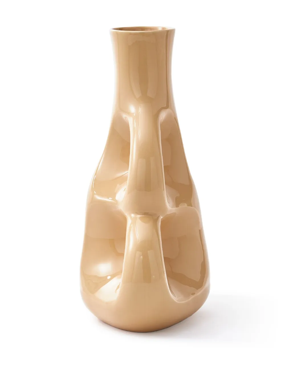 Polspotten Three Ears Ceramic Vase (50.5cm X 22cm) In Neutrals