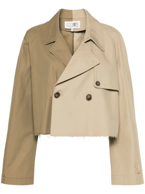 MM6 Maison Margiela جاكيت قصير متباين الألوان