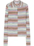 Gimaguas Julieta horizontal-stripe top - Brown