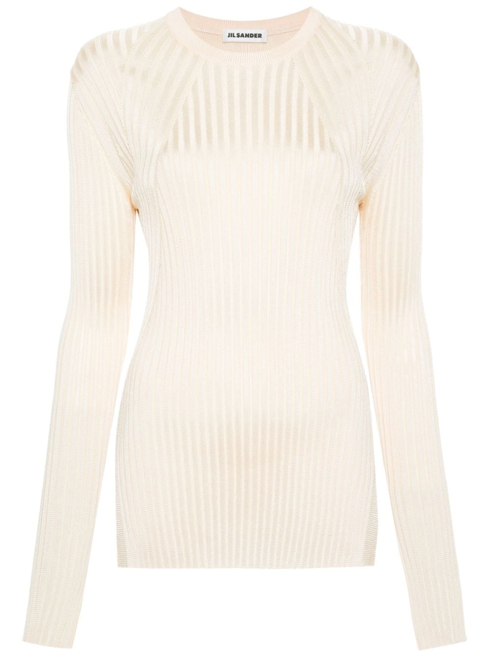 ribbed-knit crew-neck jumper