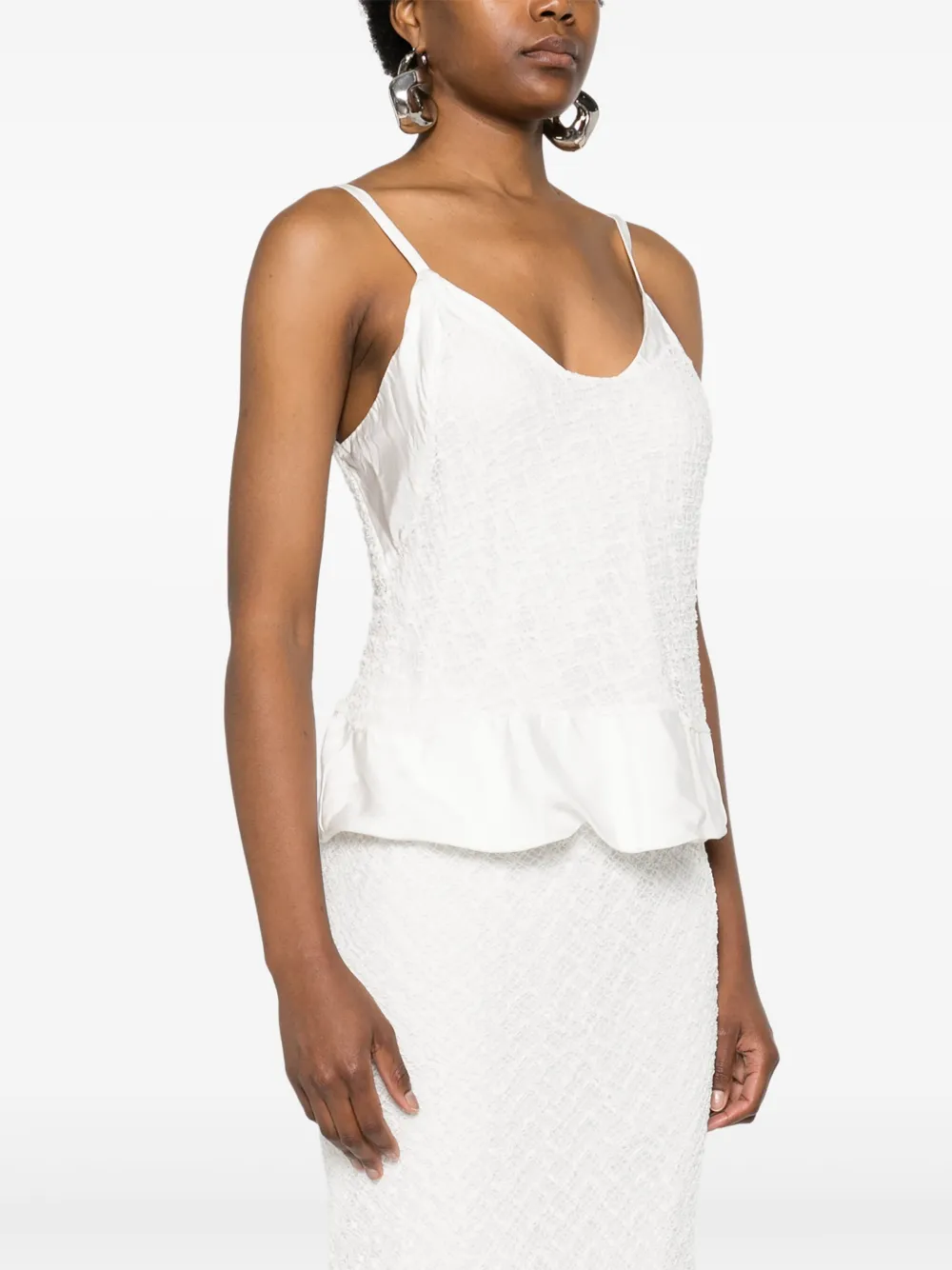 Jil Sander Tanktop met open detail Wit