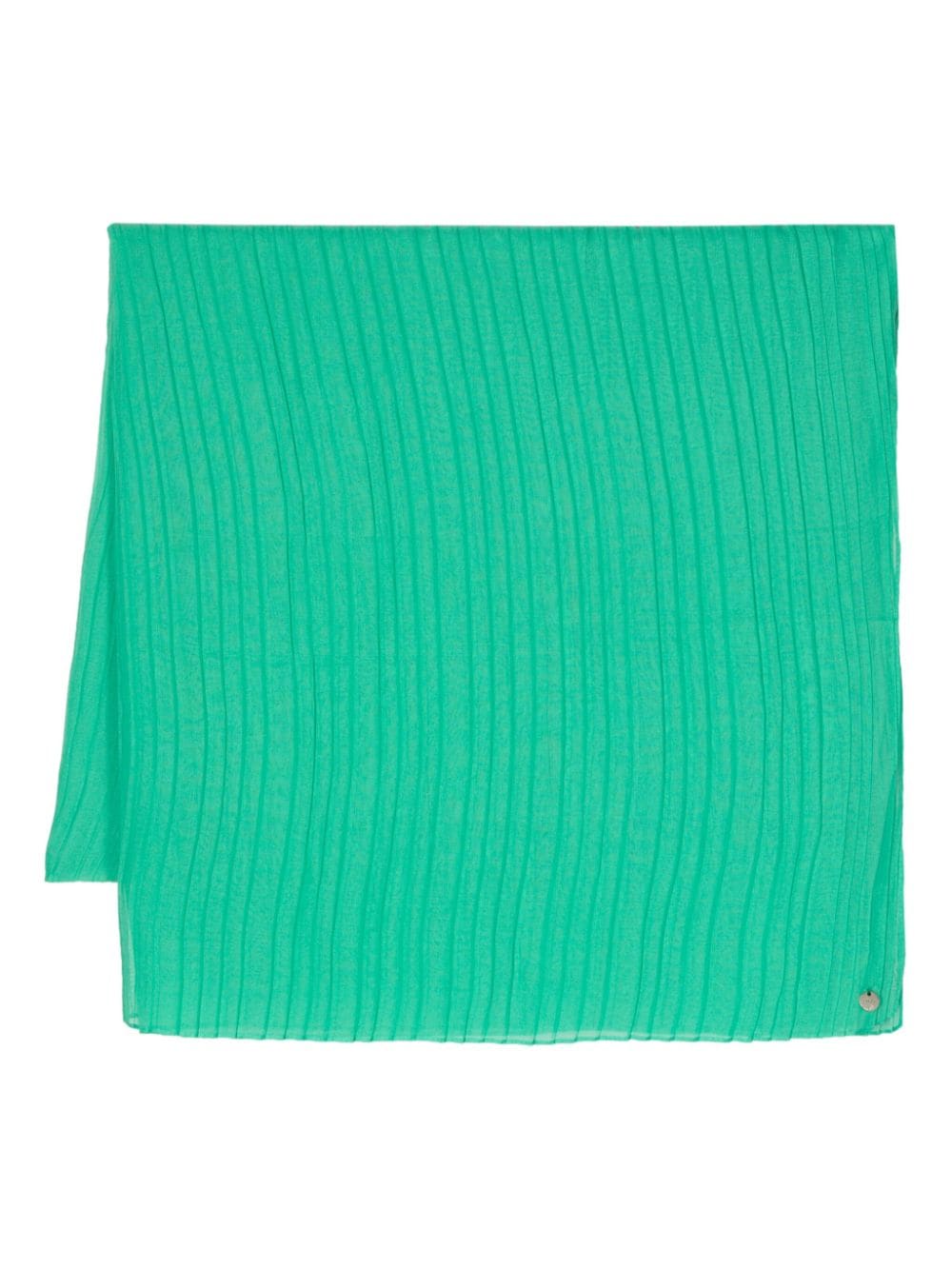 logo-charm plissé scarf
