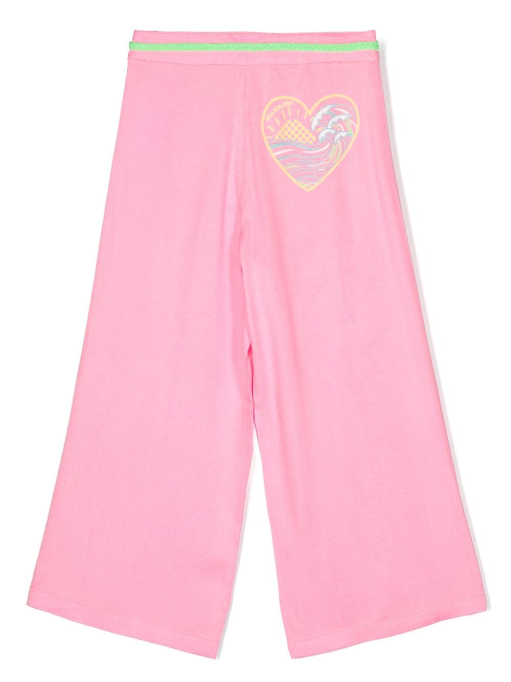 Shop Billieblush Logo-stamp Trousers In Pink