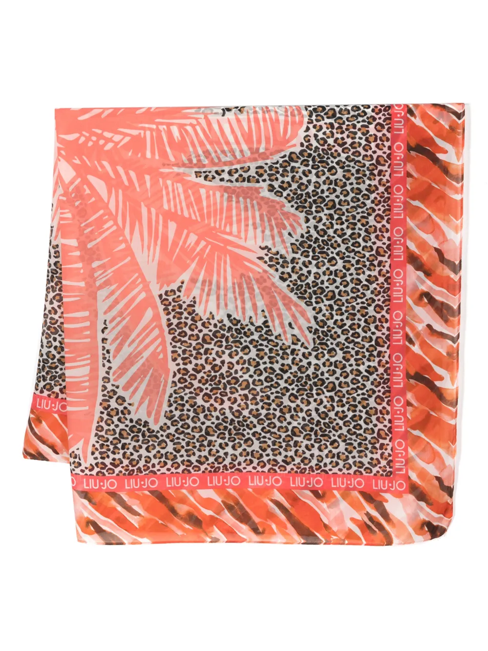 animalier-print scarf