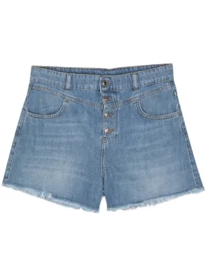ショートパンツ LIU JO Woman Short Denim UA5253D0238 78856 Denim shorts with gemstones colour blue denim | Liu Jo