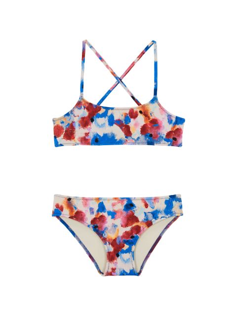 Vilebrequin Kids Flowers in the Sky-print bikini set