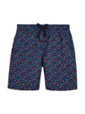 Vilebrequin Kids turtle-print logo-appliqué swim shorts - Blue