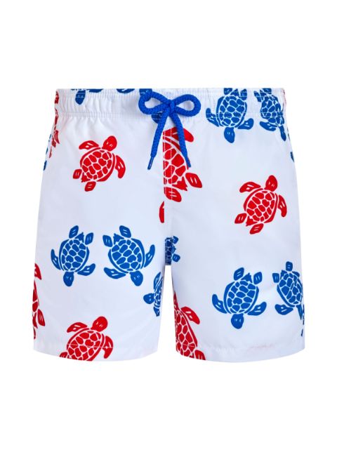 Vilebrequin Kids turtle-print logo-appliqué swim shorts