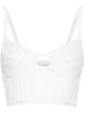 Charo Ruiz Ibiza Doumy lace crop top - White