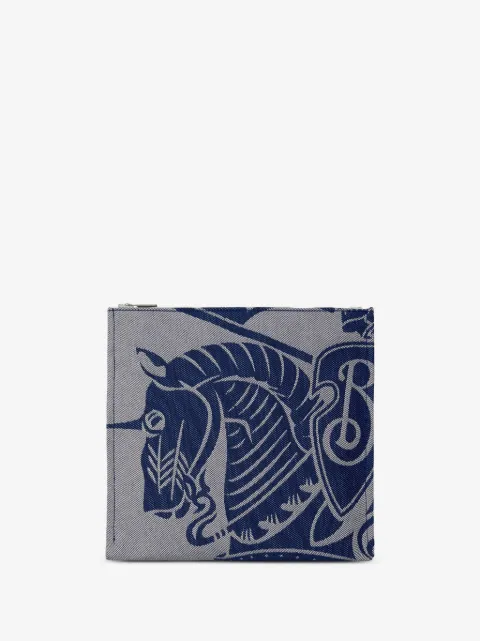 Burberry Clutch de canvas com estampa de logo