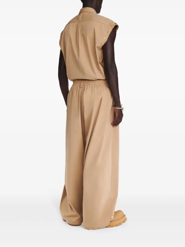 Dion Lee White Foldover Parachute Trousers