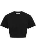 Dion Lee logo-embossed cropped T-shirt - Black