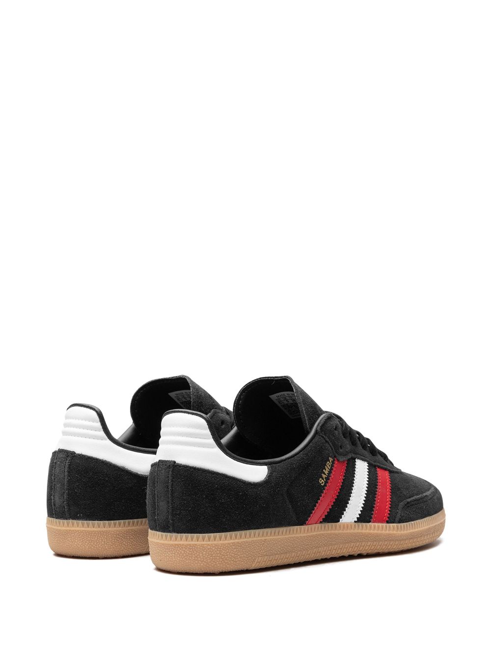 adidas Samba OG "Core Black Better Scarlet Gum" sneakers Zwart