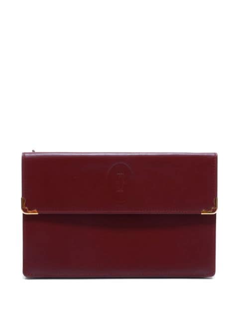 Cartier logo-embossed leather wallet