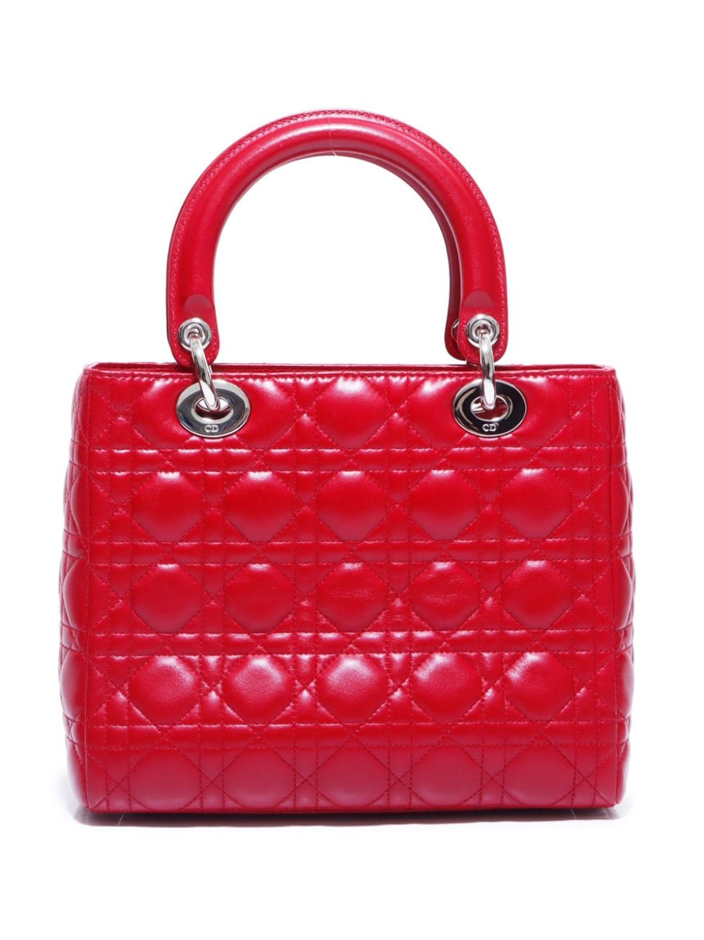 Christian Dior Pre-Owned Cannage Lady Dior handtas - Rood