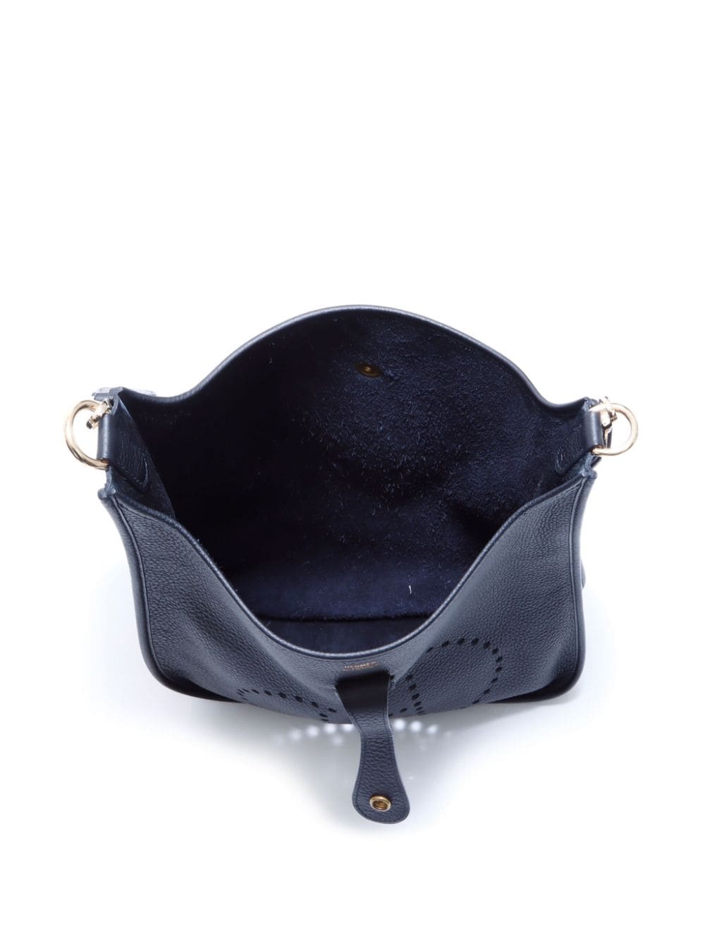 Pre-owned Hermes 2003 Evelyne Shoulder Bag In Black