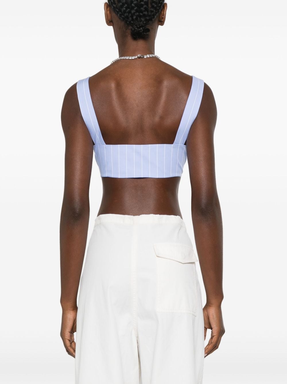 THE ANDAMANE Muse bralette cropped top Blauw