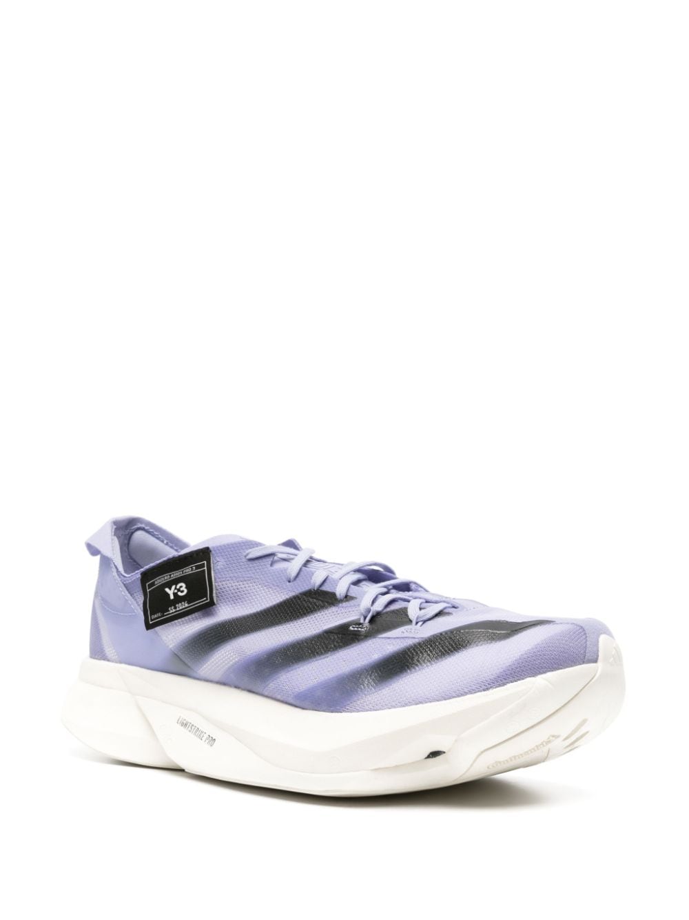 Shop Y-3 Adizero Adios Pro 3.0 Mesh Sneakers In Purple