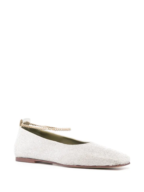 MARIA LUCA Augusta Ballerina Shoes | Silver | FARFETCH