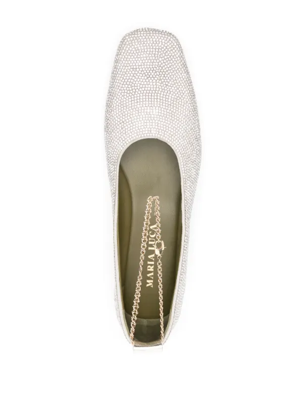 MARIA LUCA Augusta Ballerina Shoes | Silver | FARFETCH