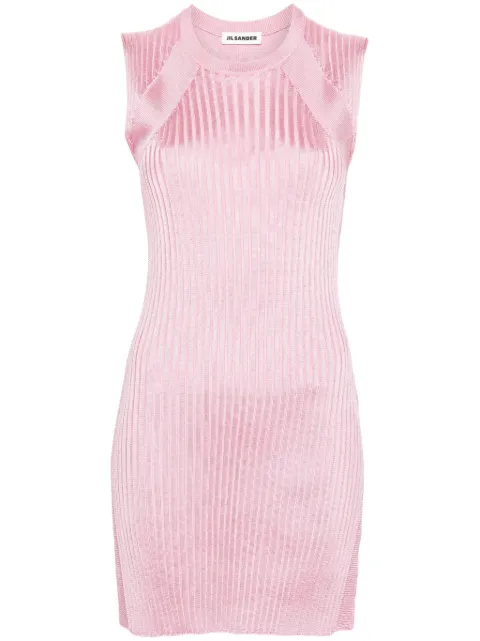 Jil Sander wide-ribbed sleeveless tunic