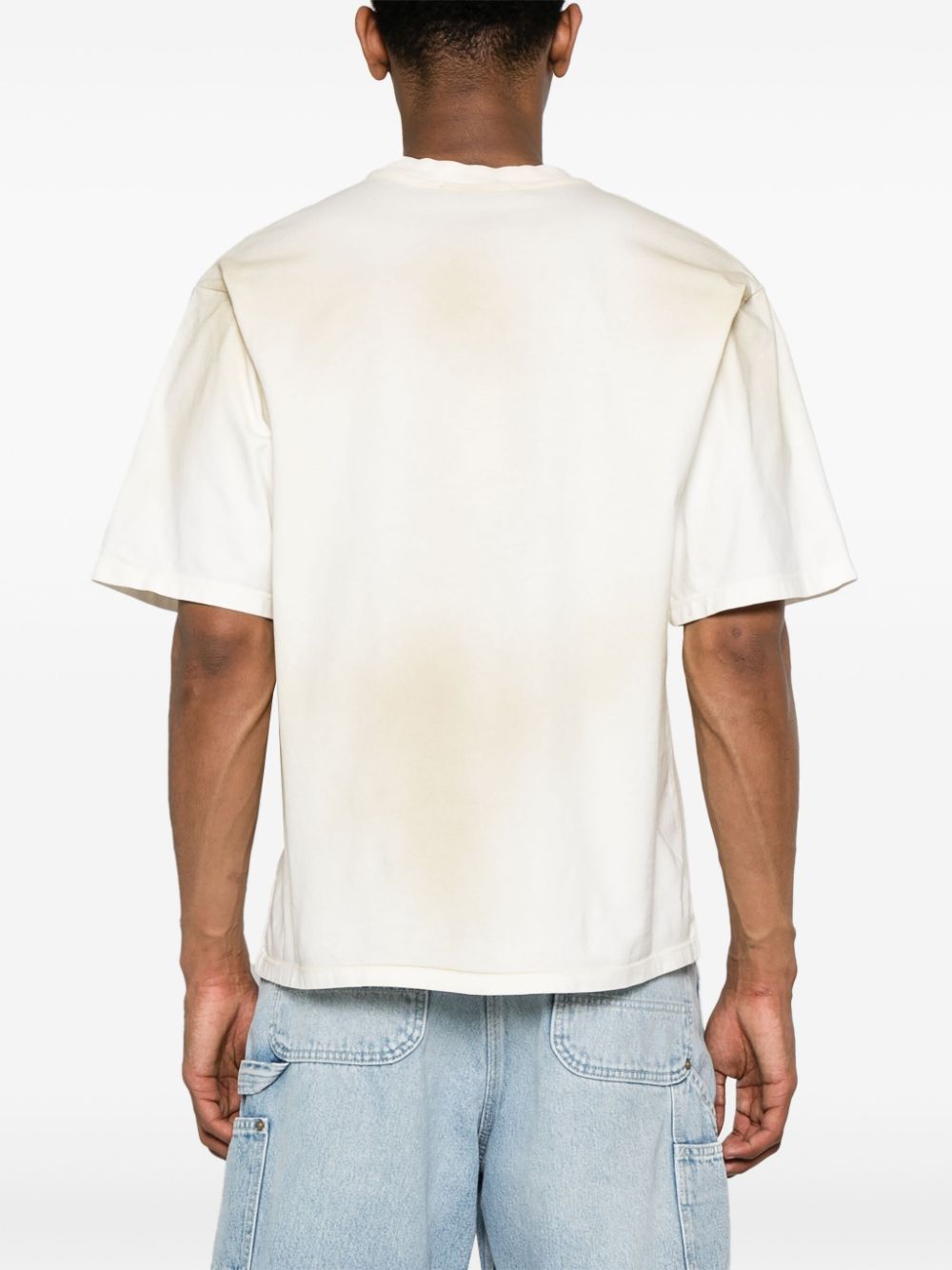 Shop A Paper Kid Logo-print Cotton T-shirt In Neutrals